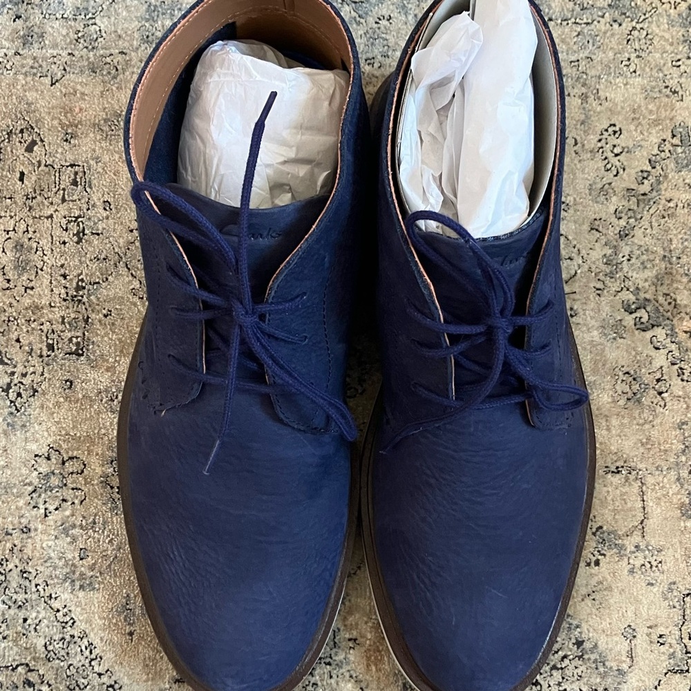 Clarks Men's Navy Chukka Boots